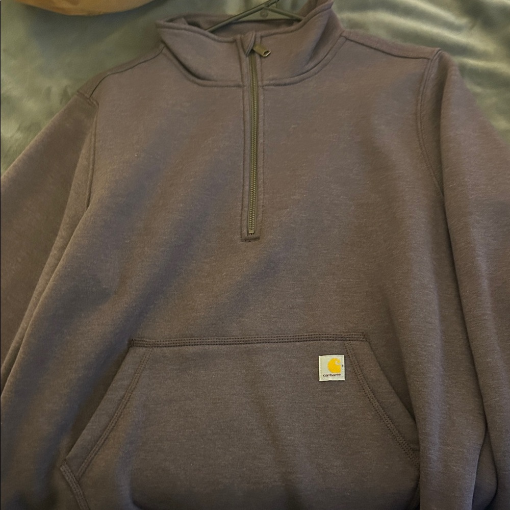 Carhartt Deep Purple Quarter-Zip Pullover